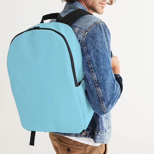Light Medium Cyan Waterproof Backpack (BC3-ME-LI) - Man CloseUp