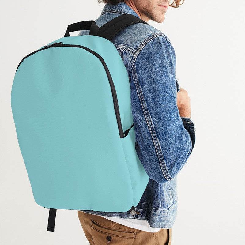 Light Medium Cyan Waterproof Backpack (CBG1-ME-LI) - Man CloseUp