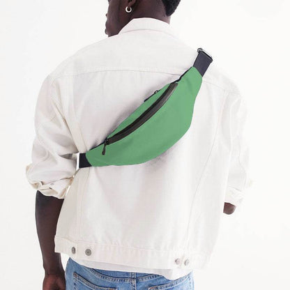 Light Medium Green Belt Bag (G-ME-LI) - Man Back