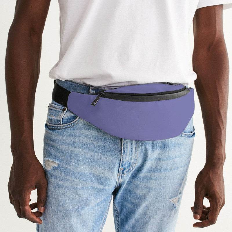 Light Medium Indigo Belt Bag (PUI2-ME-LI) - Man Front CloseUp