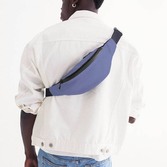 Light Medium Indigo Belt Bag (PUI3-ME-LI) - Man Back