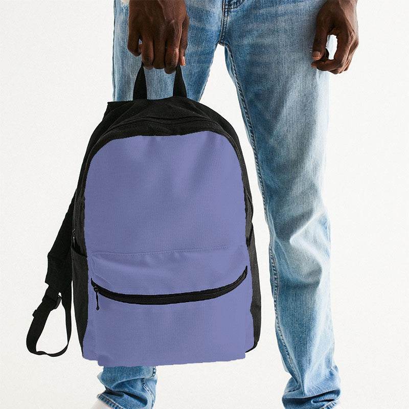 Light Medium Indigo Canvas Backpack (PUI3-ME-LI) - Man Holding
