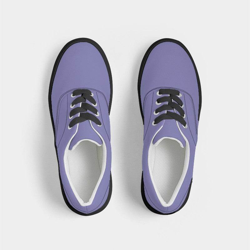 Light Medium Indigo Men's Canvas Sneakers (PUI2-ME-LI) - Top