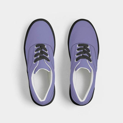 Light Medium Indigo Men's Canvas Sneakers (PUI2-ME-LI) - Top