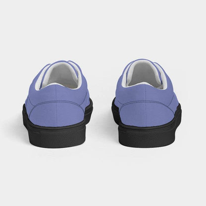 Light Medium Indigo Men's Canvas Sneakers (PUI3-ME-LI) - Back