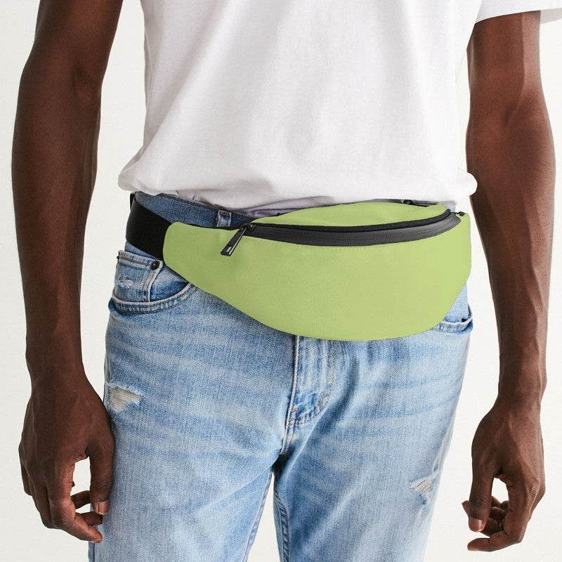 Light Medium Lime Belt Bag (L-ME-LI) - Man Front CloseUp