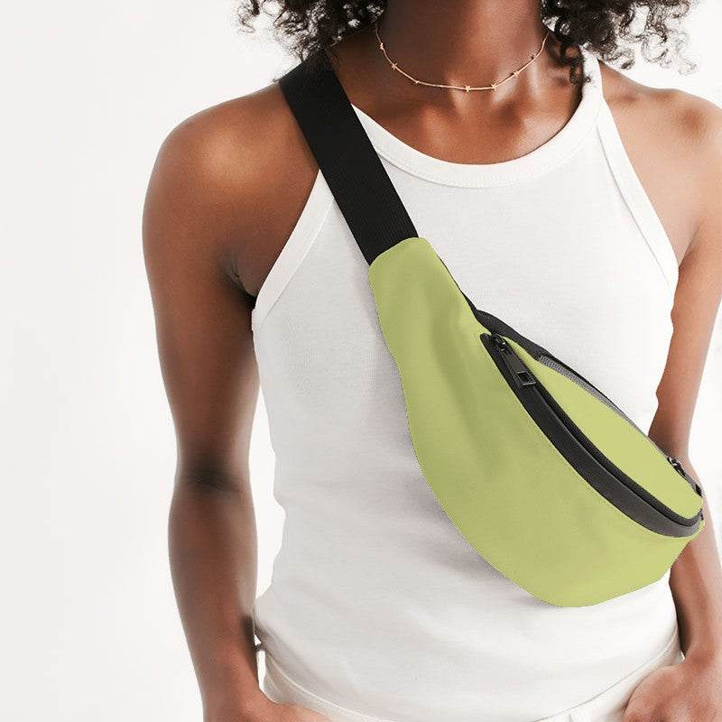 Light Medium Lime Belt Bag (LY1-ME-LI) - Woman Front CloseUp
