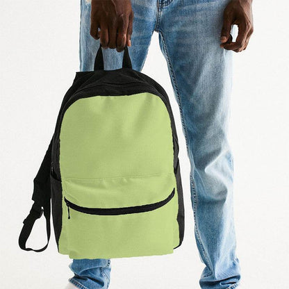 Light Medium Lime Canvas Backpack (L-ME-LI) - Man Holding