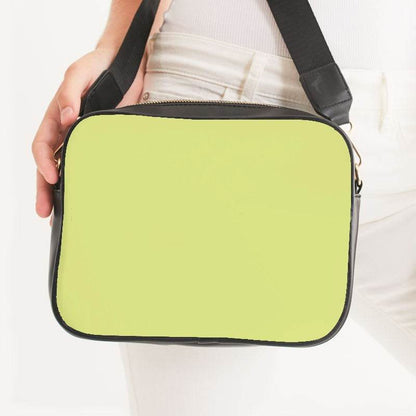 Light Medium Lime Crossbody Bag (LY1-ME-LI) - Woman Front CloseUp