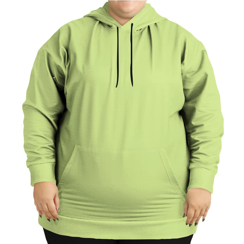 Light Medium Lime Hoodie PLUS (L-ME-LI) - Woman Front PLUS