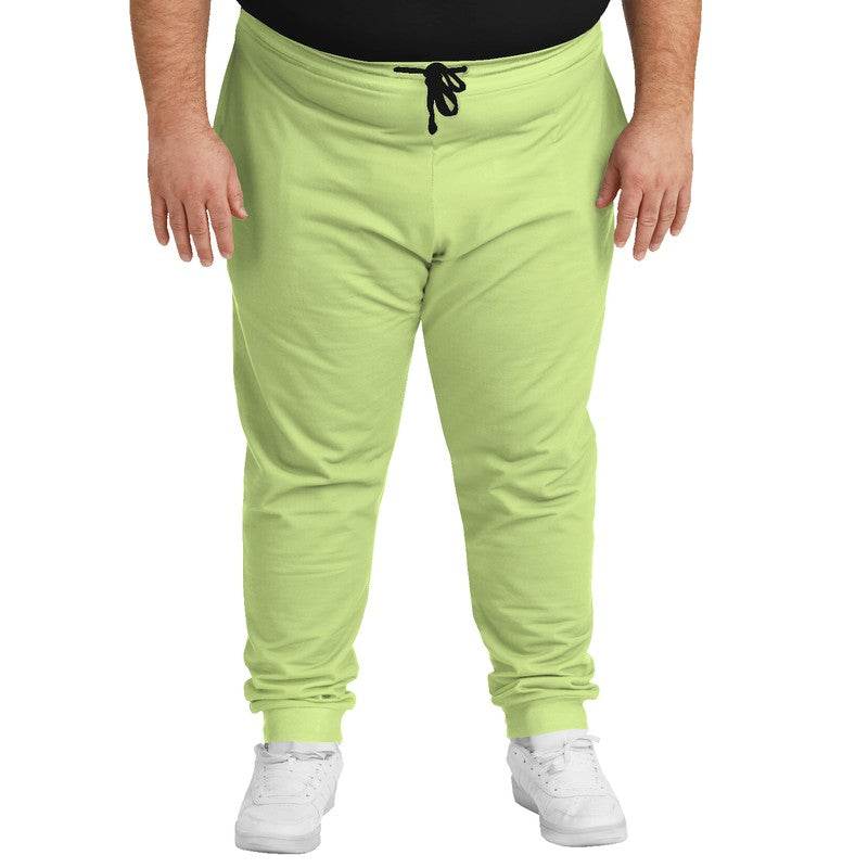 Light Medium Lime Joggers PLUS (L-ME-LI) - Man Front PLUS
