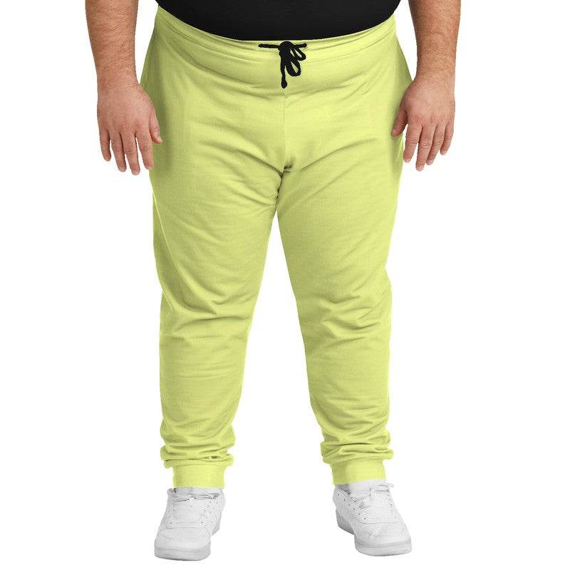 Light Medium Lime Joggers PLUS (LY1-ME-LI) - Man Front PLUS