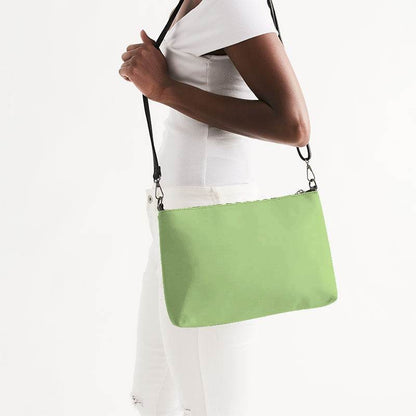 Light Medium Lime Zip Pouch (GL3-ME-LI) - Side CloseUp