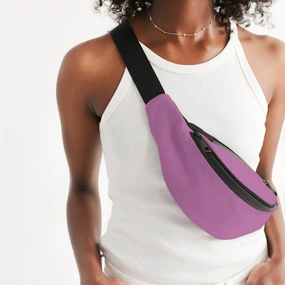 Light Medium Magenta Belt Bag (PIM3-ME-LI) - Woman Front CloseUp