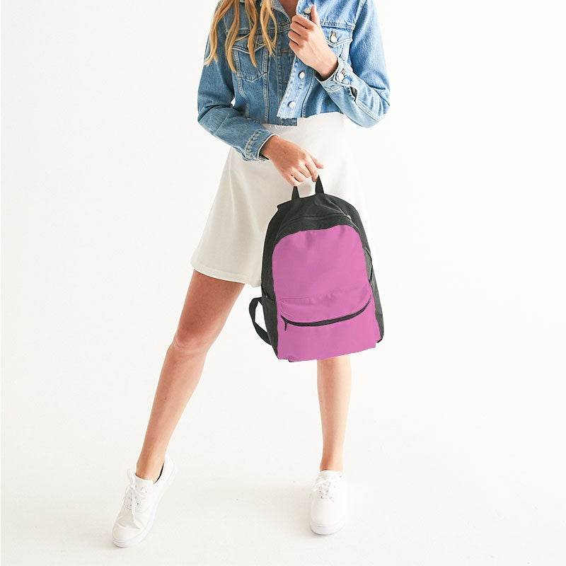 Light Medium Magenta Canvas Backpack (PIM2-ME-LI) - Woman