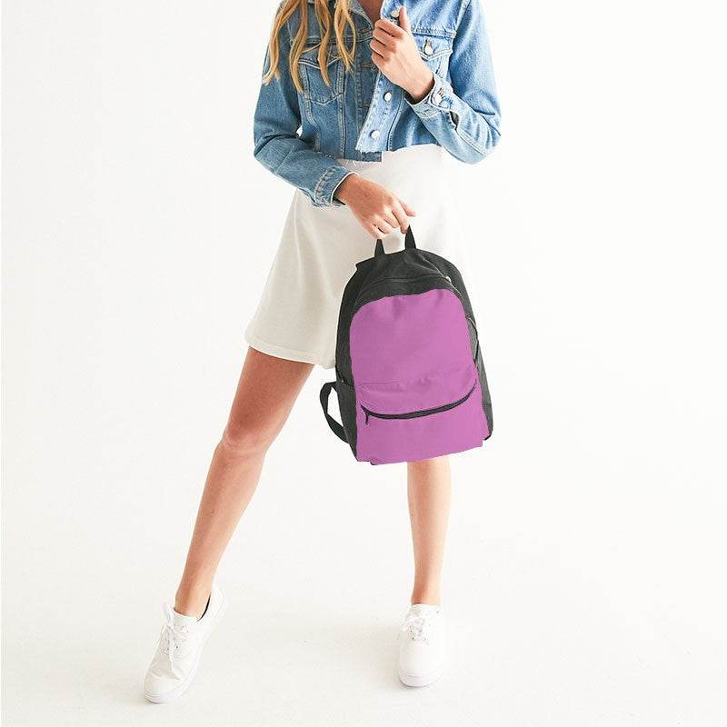 Light Medium Magenta Canvas Backpack (PIM3-ME-LI) - Woman