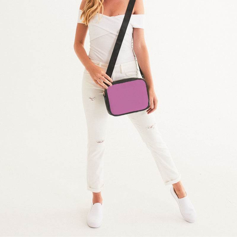 Light Medium Magenta Crossbody Bag (PIM2-ME-LI) - Woman Front