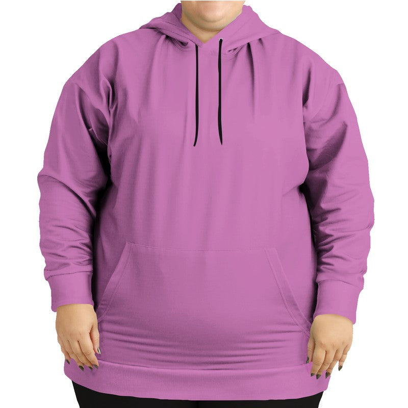 Light Medium Magenta Hoodie PLUS (PIM3-ME-LI) - Woman Front PLUS