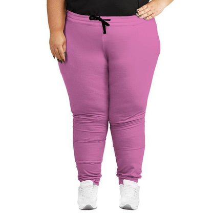 Light Medium Magenta Joggers PLUS (PIM2-ME-LI) - Woman Front PLUS