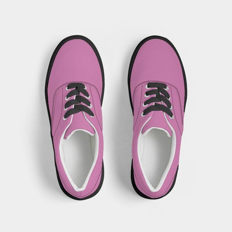 Light Medium Magenta Men's Canvas Sneakers (PIM2-ME-LI) - Top