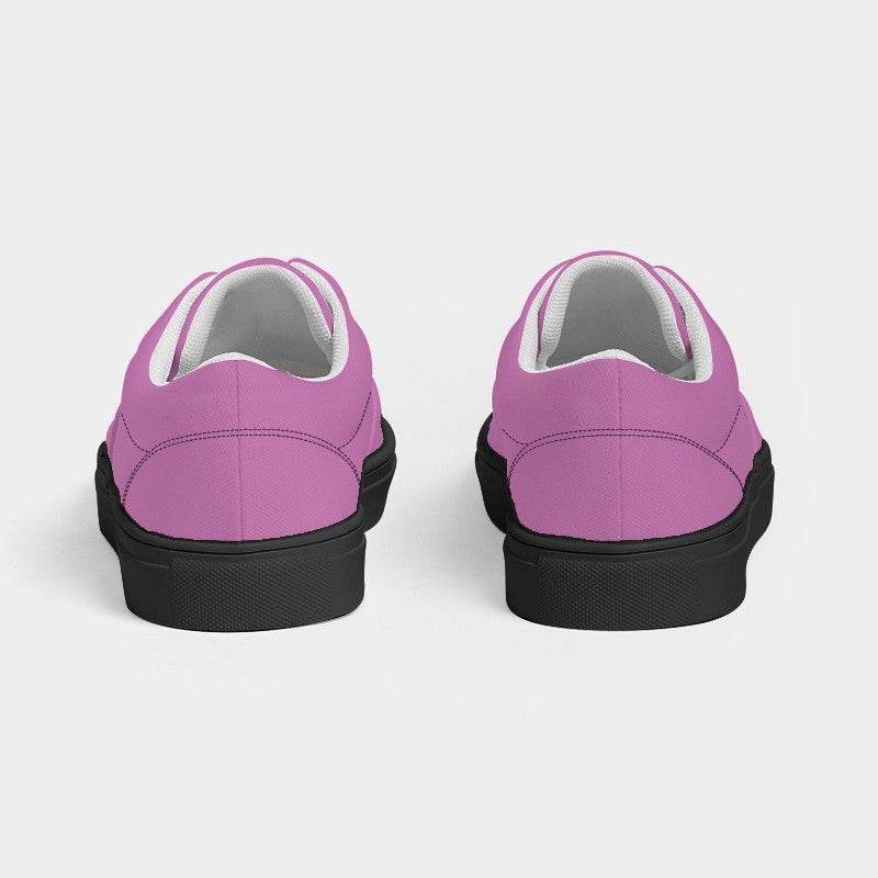 Light Medium Magenta Men's Canvas Sneakers (PIM3-ME-LI) - Back