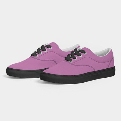 Light Medium Magenta Men's Canvas Sneakers (PIM3-ME-LI) - Side 3