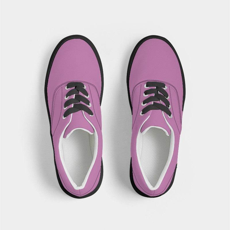 Light Medium Magenta Men's Canvas Sneakers (PIM3-ME-LI) - Top