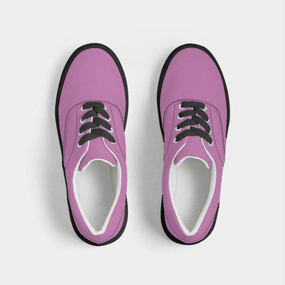 Light Medium Magenta Men's Canvas Sneakers (PIM3-ME-LI) - Top