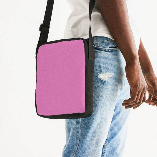Light Medium Magenta Messenger Pouch (PIM2-ME-LI) - Man Side CloseUp