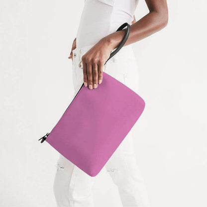 Light Medium Magenta Zip Pouch (PIM2-ME-LI) - Side Holding
