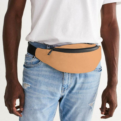 Light Medium Orange Belt Bag (O-ME-LI) - Man Front CloseUp