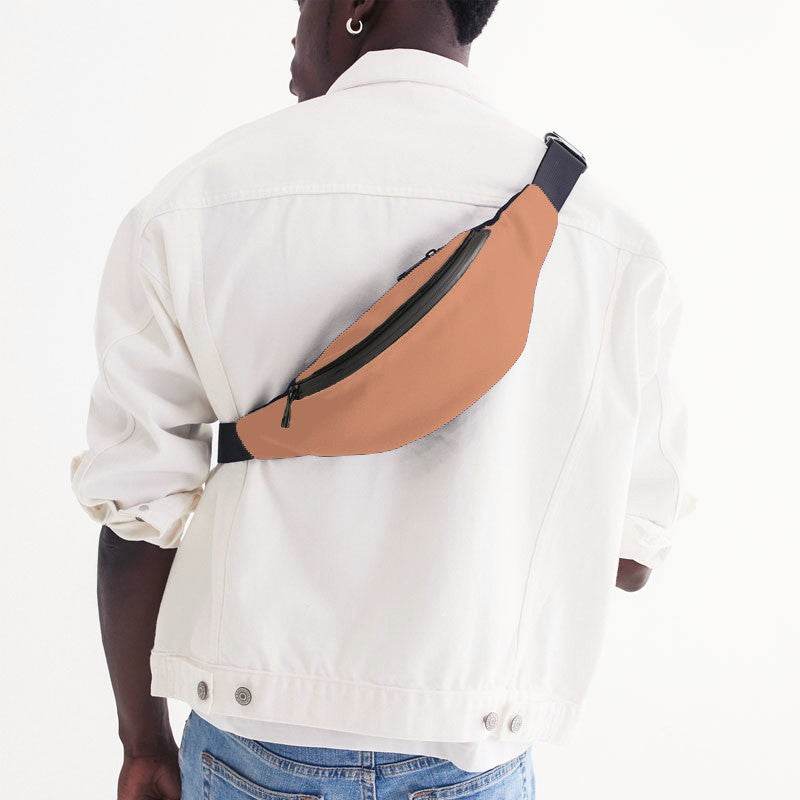 Light Medium Orange Belt Bag (OR2-ME-LI) - Man Back