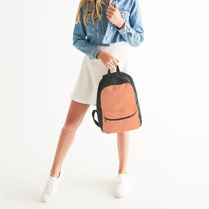 Light Medium Orange Canvas Backpack (OR2-ME-LI) - Woman