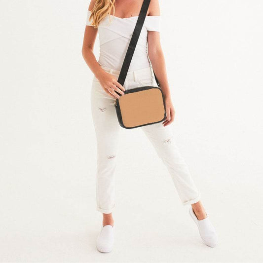 Light Medium Orange Crossbody Bag (O-ME-LI) - Woman Front
