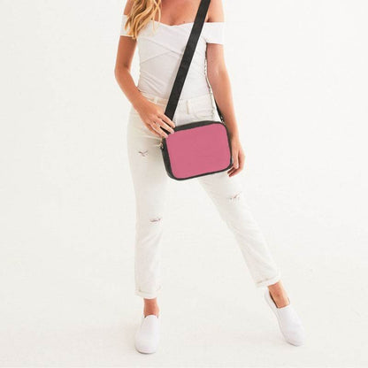 Light Medium Pink Crossbody Bag (RPI3-ME-LI) - Woman Front