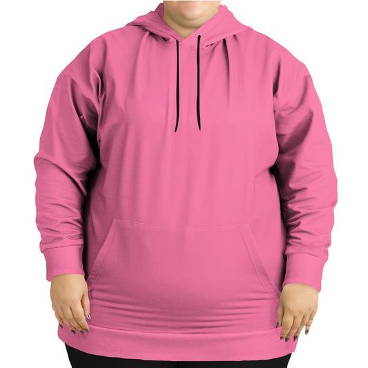 Light Medium Pink Hoodie PLUS (PI-ME-LI) - Woman Front PLUS
