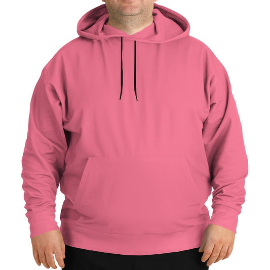 Light Medium Pink Hoodie PLUS (RPI3-ME-LI) - Man Front PLUS