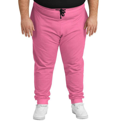 Light Medium Pink Joggers PLUS (PI-ME-LI) - Man Front PLUS
