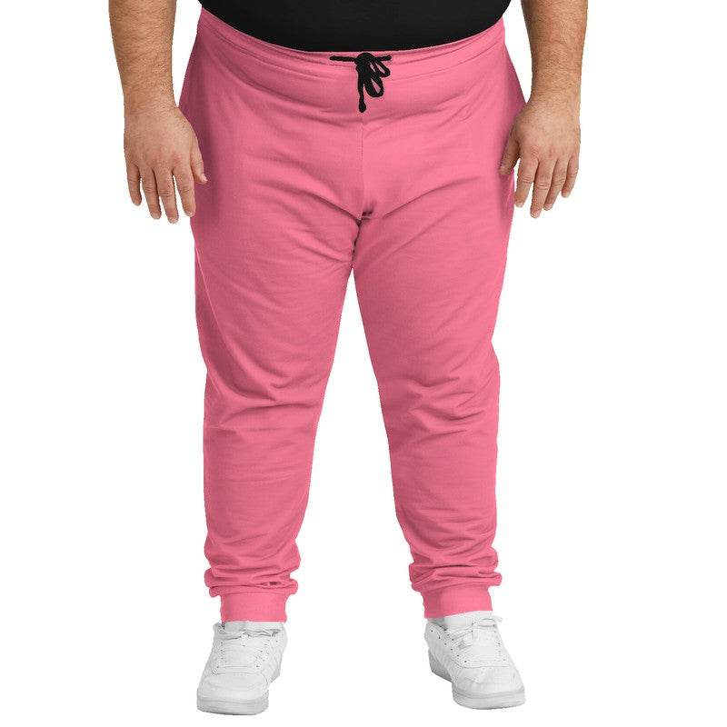 Light Medium Pink Joggers PLUS (RPI3-ME-LI) - Man Front PLUS