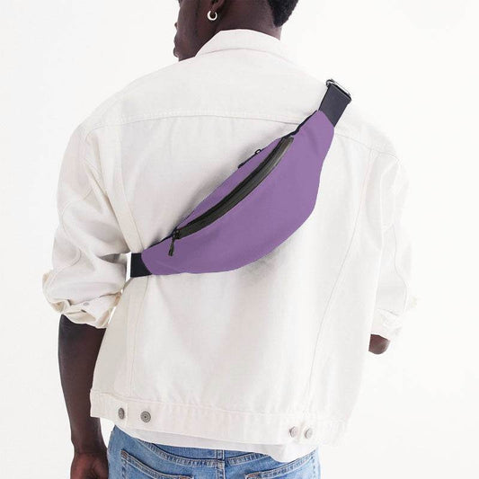 Light Medium Purple Belt Bag (MPU2-ME-LI) - Man Back