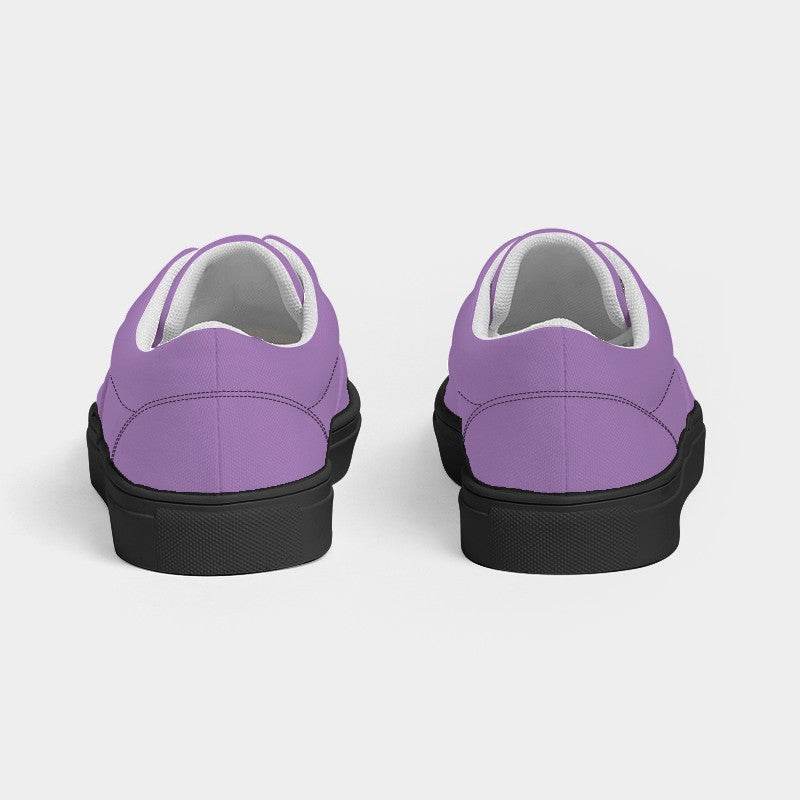 Light Medium Purple Men's Canvas Sneakers (MPU2-ME-LI) - Back