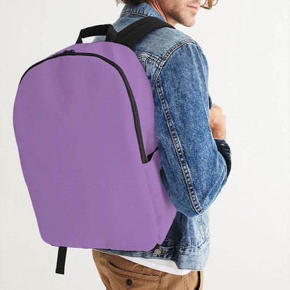 Light Medium Purple Waterproof Backpack (MPU2-ME-LI) - Man CloseUp