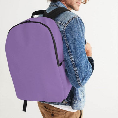 Light Medium Purple Waterproof Backpack (MPU3-ME-LI) - Man CloseUp
