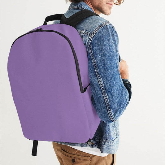 Light Medium Purple Waterproof Backpack (MPU3-ME-LI) - Man CloseUp
