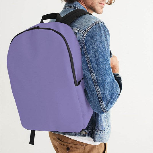 Light Medium Purple Waterproof Backpack (PUI1-ME-LI) - Man CloseUp