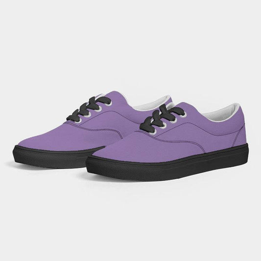 Light Medium Purple Women's Canvas Sneakers (MPU3-ME-LI) - Side 3