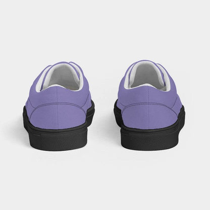 Light Medium Purple Women's Canvas Sneakers (PUI1-ME-LI) - Back