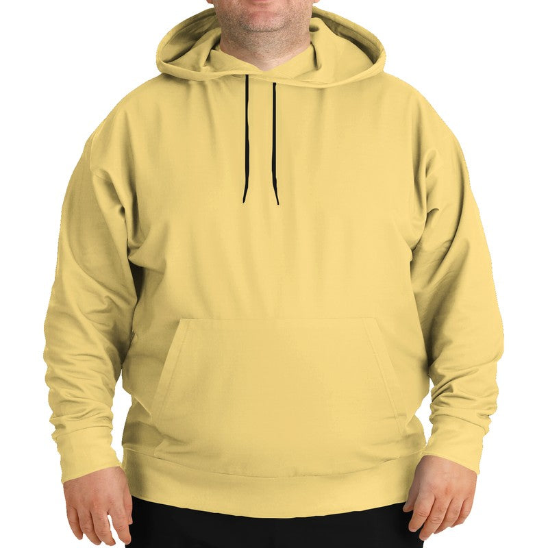 Light Medium Yellow Hoodie PLUS (Y-ME-LI) - Man Front PLUS