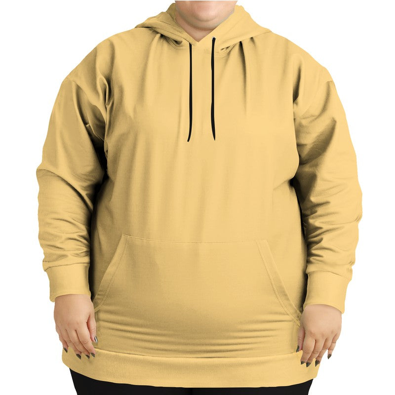 Light Medium Yellow Hoodie PLUS (YO1-ME-LI) - Woman Front PLUS