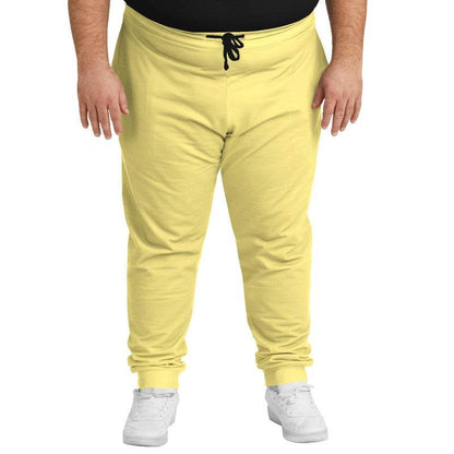 Light Medium Yellow Joggers PLUS (LY3-ME-LI) - Man Front PLUS
